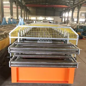 T8 & T35 mái kẽm tấm thép màu cao hai lớp cuộn tạo thành máy với Stacker Trung Quốc