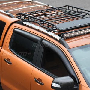 4PCS ABS Car Window Wind <b>Deflectors</b> Tinted for Ford Ranger Dual Cab 2012 2013 2014 2015 2016 2017 2018 2019 2020 2021 Sun <b>Rain</b> - Product Image 5