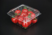 Récipient d'emballage de fruits en plastique PET PLA de qualité alimentaire écologique Emballage à clapet portable pour boîte d'emballage de raisin de fruits