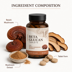 Comprimés d'alpha-bêta-glucane acylé hydrolysé de qualité cosmétique, prix usine, pour adultes, naturels, végétaliens, sans gluten - Product Image 4