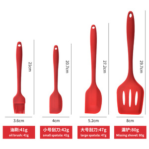 Nhà Máy Trực Tiếp Đơn Giản Nhà Bếp Phong Cách Năm Mảnh Bao Gồm Tất Cả Các Đồ Dùng Silicone Thiết Lập Cho Nướng Dụng Cụ Nhà Bếp - Product Image 5