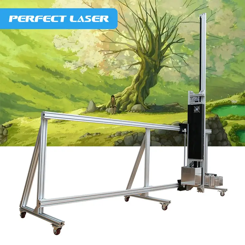 Perfect Laser - Art Gallery 3D วอลล์เปเปอร์ราคาเครื่องจักรการพิมพ์บนแก้ว/ไม้/กระเบื้อง/ผงภาพวาดผนังเครื่องพิมพ์