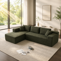 Canapé compressé emballé sous vide pour salon, appartement compact, style moderne et minimaliste, ensemble de canapés en tissu, canapé combiné