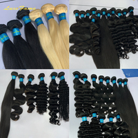 Lots de Cheveux Vietnamiens de Grade 12A, Cheveux Naturels Bruts Mélangés de 50 Pouces, Vente en Gros de Cheveux Humains en Vrac