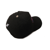 Casquette de baseball 5 panneaux personnalisée en gros avec broderie 3D, strass et épingles métalliques, doublure en daim et satin – Casquettes Rico