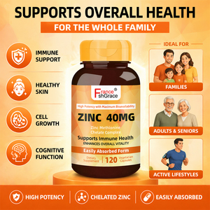 Nuevo Suplemento de Zinc Shecome, Promueve la Salud de la Piel en Adultos, Mejora la Elasticidad de la Piel, Cápsulas de Zinc, 120 Cápsulas - Product Image 3