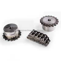 Accouplement de chaîne à rouleaux flexible KC4012, coupleur d'arbre en acier robuste pour la transmission de réducteurs de vitesse de machines industrielles