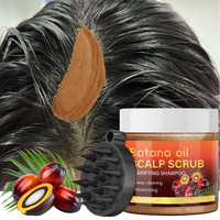 Shampooing exfoliant 2-en-1 nourrissant à l'huile de Batana, au romarin et à la menthe, avec extrait d'oignon pour un nettoyage en profondeur du cuir chevelu et une réduction des pellicules