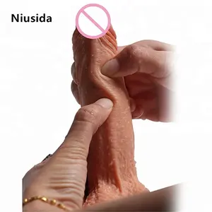 2021 Fábrica 8 polegada pênis grande vibrador vibrador feito de Saúde e Seguro material médico de silicone longo Dildo fino