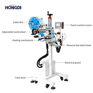 Tabletop Manual <b>Labeling</b> <b>Machine</b> for Bottles Glass & Metal Packaging Eco-Friendly 220V/110V in Food Cosmetic Chemical Industries - Product Image 3