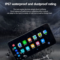 Nouvelle navigation moto étanche IP67 6,3 pouces TPMS double pour DVR 5.0 avec commande vocale, prise en charge CarPlay et Android Auto, multifonction