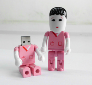 कारखाना अनुकूलित डॉक्टर आकार यूएसबी फ्लैश ड्राइव नर्स पेंडेंट 32 जीबी 16 जीबी 8 जीबी यूएसबी 2.0/3.0 हाई-स्पीड प्रचारक गिववे रेशम - Product Image 2