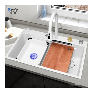 <span class=keywords><strong>Internet</strong></span> người nổi tiếng mô hình 'đen Thứ Sáu giao dịch nóng bát duy nhất Bồn Rửa Nhà Bếp miệng rộng Thác giấu lưu vực vòi Nano - Product Image 2