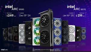 การ์ดจอ New B580 12GB PCI-Express GDDR6 สำหรับคอมพิวเตอร์ตั้งโต๊ะ GPU เล่นเกม B580 Gpu - Product Image 2