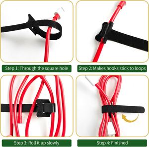 Correa de Sujeción de Cables Ajustable, Autoadhesiva, de Nailon con Cierre de Gancho y Bucle, Alta Elasticidad, Logotipo Personalizado, para Ropa, Bolsas, Zapatos - Product Image 6