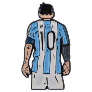 Alfileres de Metal esmaltados personalizados al por mayor famoso Fútbol Argentino para Messi, alfileres para niños para bodas, compromisos, aleación para ropa - Product Image 3