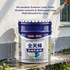 Pintura de Látex Estilo Nanyang Verde Retro para Paredes de Fondo, Uso Exterior y Doméstico, Pintura de Pared Autoaplicada, Revestimiento de Paredes - Product Image 4