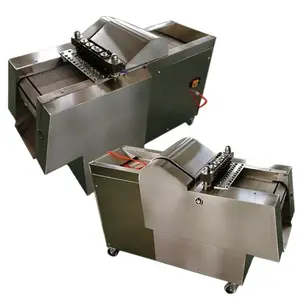 Automatic Commercial Frozen Chicken Steak Cutting Machine/Poultry Cube Cutter/Meat Cubes Cutting Processing Equipment