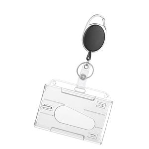 X527 High Quality <b>Acrylic</b> Hard Plastic Id Badge/business <b>Card</b> Holder/id <b>Card</b> Holder - Product Image 3