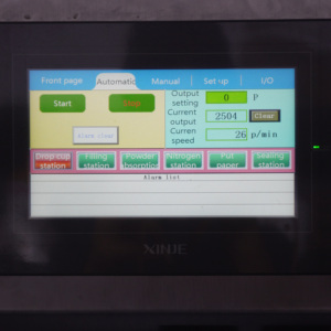 Tự động cà phê Điện viên nang điền & niêm phong máy với PLC điều khiển độ chính xác cao kim loại & bao bì nhựa - Product Image 3