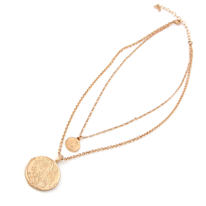 V & R Bijoux Femmes Con Imitation Or 2 Rangées Multi-couches Collier Bijoux - Product Image 3