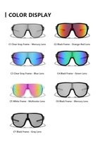 Lunettes de soleil polarisées pour le cyclisme, verres miroir UV400, monture enveloppante pour hommes et femmes, vélo de route, logo personnalisé, OEM ODM, stock disponible