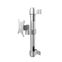 Support de moniteur robotisé robuste en alliage d'aluminium Meisonic T5-ME1-700 avec bras à ressort à gaz pour écran d'ordinateur