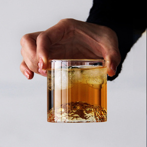 Transparent Moon Design Verre à boisson congelée <span class=keywords><strong>Whisky</strong></span> Sirotant Tasse Tasses en verre à haute teneur en borosilicate 6 oz Verres à liqueur de <span class=keywords><strong>whisky</strong></span> - Product Image 3
