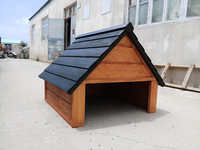 Abri de jardin extérieur pliable en bois de style moderne pour robot tondeuse à gazon avec toit amovible