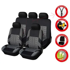 Conjunto de fundas para asientos de coche, cubierta impermeable para silla de bebé, Toyota Land Cruiser Hilux Hiace Corolla Yaris Camry Fortuner Highland