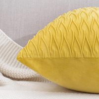 Housse de coussin en velours de couleur personnalisée, écologique, lavable, pour canapé de salon