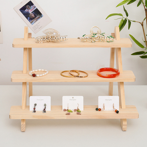 Chất Lượng Cao Bền Mạnh Mẽ Bằng Gỗ Ba-Tiered Hiện Đại Dễ Dàng Lắp Ráp Hộ Gia Đình Các Mặt Hàng Đồ Chơi Lưu Trữ Hiển Thị Giá Và Đồ Trang Sức Chủ - Product Image 3