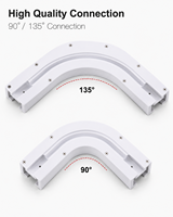 Connecteur d'angle de rail motorisé Trietex pour jardin, courbé à 135 degrés, à prix avantageux