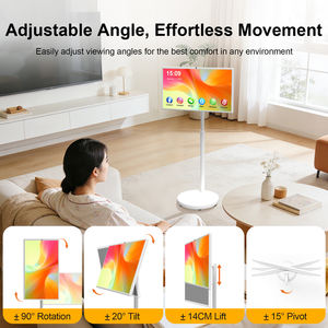 Televisor Portátil de 32 Pulgadas, Smart TV Móvil <span class=keywords><strong>con</strong></span> Pantalla Táctil Giratoria, Batería Integrada, Sistema Operativo Android, Televisor LCD <span class=keywords><strong>con</strong></span> Soporte de Pie - Product Image 6