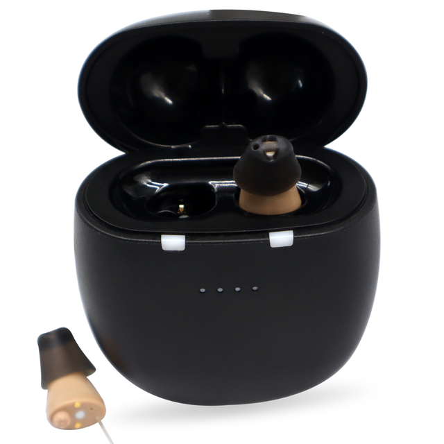 2025 Rechargeable Mini CIC Hearing Aids with 16 Channels Noise Reduction & Feedback Cancellation for Adults