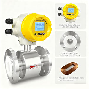 デジタル水液体廃水測定流量計4-20ma Rs485パルス出力ステンレス鋼Dn50電磁流量計 - Product Image 3