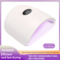 Lampe de séchage pour vernis à ongles rechargeable 48W, lampes de durcissement sans fil UV LED