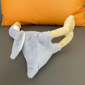 Papera Soffice Seduta con Occhi Chiusi e Zampe Morbide, Imbottita in Cotone PP, per Decorazione, Coccoli e Regali - Product Image 5