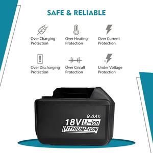 Batería de Repuesto de 9.0Ah para Baterías <span class=keywords><strong>Makita</strong></span> de 18V, Compatible con Baterías de 18 Voltios BL1890B BL1860B BL1850B <span class=keywords><strong>BL1840B</strong></span> BL1830B BL1815 - Product Image 4