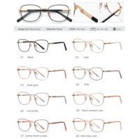 Monture de lunettes optiques carrée souple en métal Partagas avec charnière à ressort, anti-lumière bleue, pour enfants