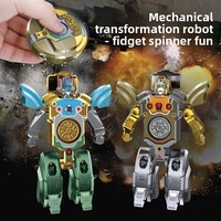 Spinner de Dedo Transformable en Robot, de Plástico, con Diseño Atractivo, Juguete de Moda con Doble Forma de Transformación