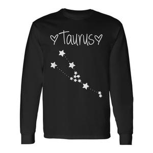 Maglietta a maniche lunghe con segno zodiacale Toro, astrologia, compleanno di aprile e maggio - Product Image 1