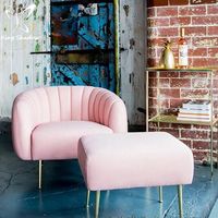 Fauteuil de pédicure en velours doux en forme de coquille Kingshadow Salon Furniture Modèle 5832 J