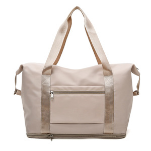 Große Kapazität schwere Baumwolle Canvas Reisetaschen Fitness studio Frauen Sport Reisetasche - Product Image 2