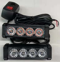 4 * 6SMD Farbe Innen LED-Blitzlicht Dual Notfall Fahrzeug Warnleuchte zweifarbige Auto Innen warnleuchte