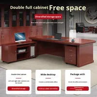 Ensemble de bureau et chaise de direction en gros, bureau debout moderne en MDF, mobilier commercial direct usine