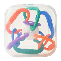 Anneau de dentition pour bébé en silicone de qualité alimentaire sans BPA non toxique Peluche animale amusante pour les tout-petits et les nourrissons Nourrissons Dentition