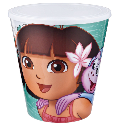 De plástico de colores 3D Lenticular impresión pequeña basura de basura Bin