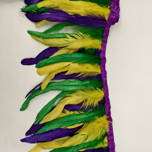 Plumas de Gallo de Colores Mezclados (3 Colores) con Borlas y Flecos <span class=keywords><strong>para</strong></span> Vestidos, Faldas, Manualidades y Adornos - Product Image 3