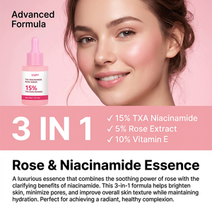 <span class=keywords><strong>เซ</strong></span><span class=keywords><strong>รั่</strong></span><span class=keywords><strong>ม</strong></span>ไนอาซินาไมด์ผส<span class=keywords><strong>ม</strong></span>กุหลาบ TXA สำหรับขายส่ง OEM <span class=keywords><strong>ช่วย</strong></span>ให้ผิวกระจ่างใส ชุ่มชื้น ลดเลือนจุดด่างดำ กระชับ<span class=keywords><strong>รู</strong></span>ขุ<span class=keywords><strong>ม</strong></span><span class=keywords><strong>ขน</strong></span> ต่อต้านริ้วรอยแห่งวัย - Product Image 2